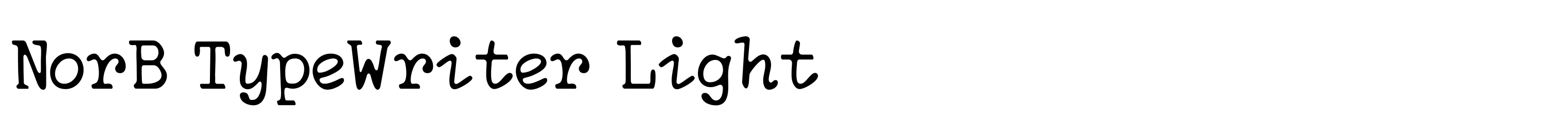 NorB TypeWriter Light